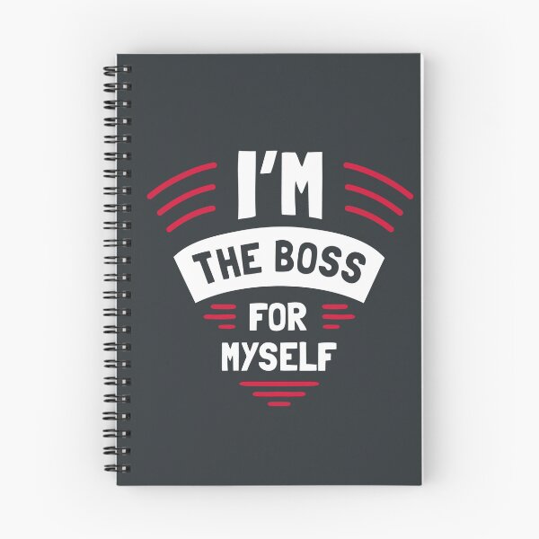 Item preview, I'm Boss Myself Motivation Quote Handwritten Vector Design designed and sold by Peekonet.