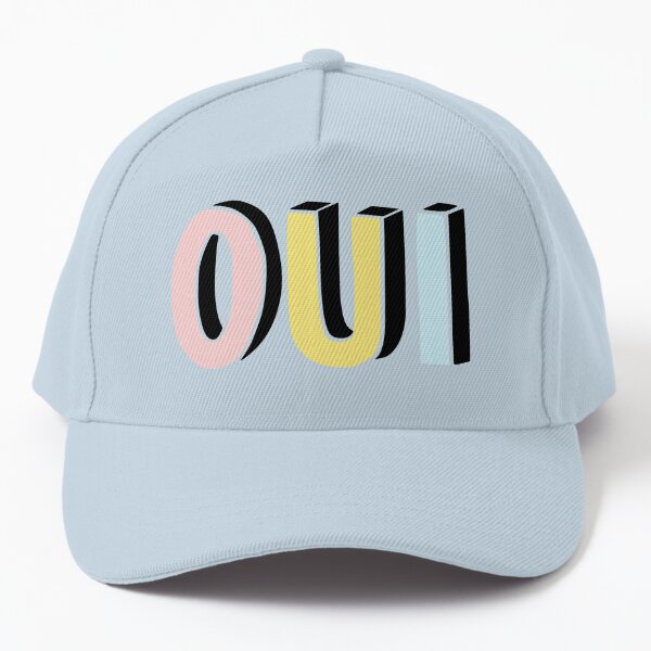 Oui Print, Pastel Yes Print Cap for Sale by kapotka