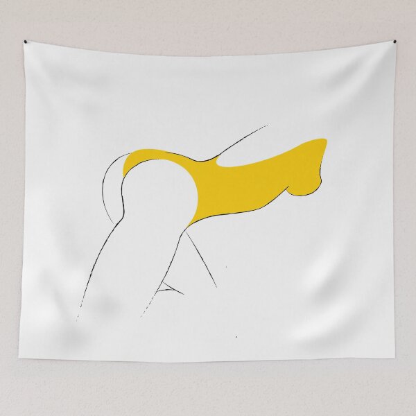 Item preview, Woman in a yellow swimsuit, line art designed and sold by DianaMelnyk.