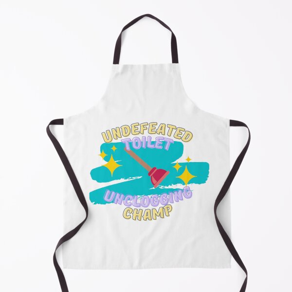 Item preview, Undefeated Toilet Unclogging Champ Teal - Dad Gifts, Mom Gifts, Funny bathroom humour designed and sold by Teetee94.