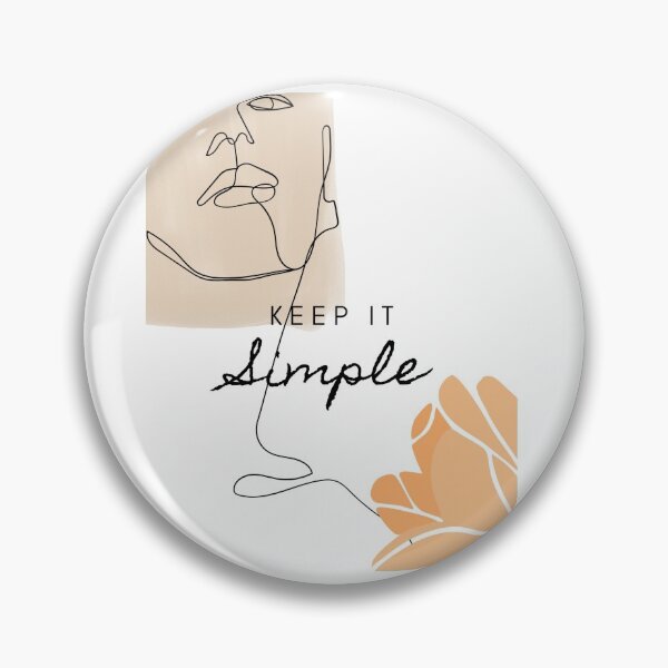 Item preview, "Keep It Simple" statement minimalistic design designed and sold by coolorized.