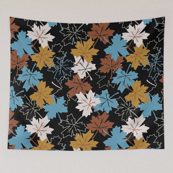 Item preview, How Lovely It Is, Autumn Inspirational Quotes and Pattern Black Ver designed and sold by FlinArt.