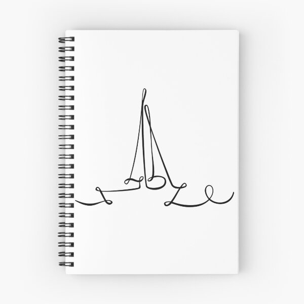 Item preview, Símbolo de velero de arte de línea negro designed and sold by EngineerGoC.