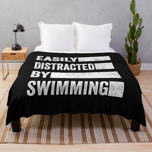 Item preview, Easily Distracted By Swimming designed and sold by AMINE ★★★★★.