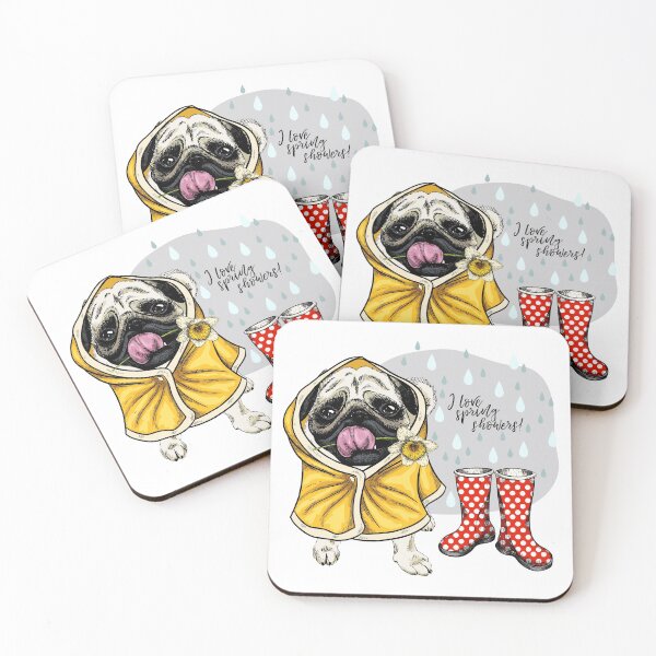 Item preview,  Pug who love spring showers designed and sold by Emil1993.
