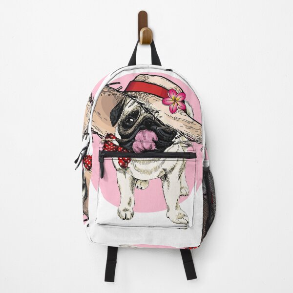 Item preview, Pug with beach hats designed and sold by Emil1993.