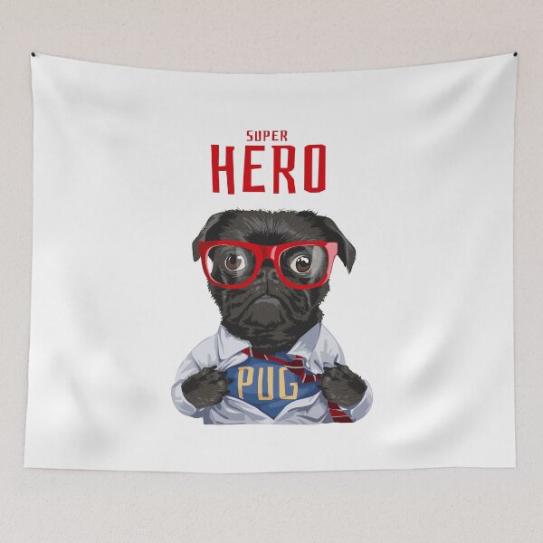 Item preview, Super Hero pug designed and sold by Emil1993.