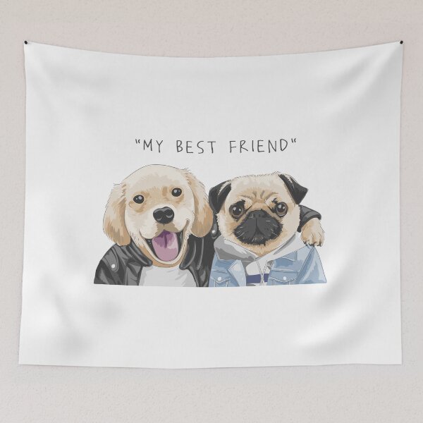 Item preview, Labrador Retriever and his best friend the Pug designed and sold by Emil1993.