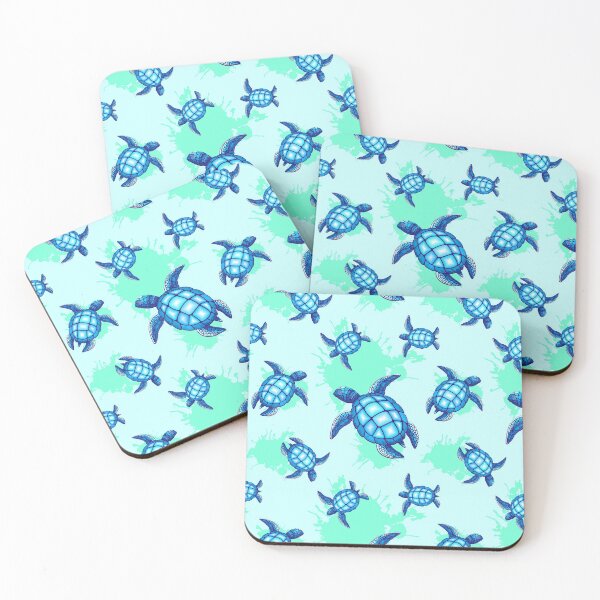 Item preview, Sea Turtle Blue and Turquoise designed and sold by BluedarkArt.