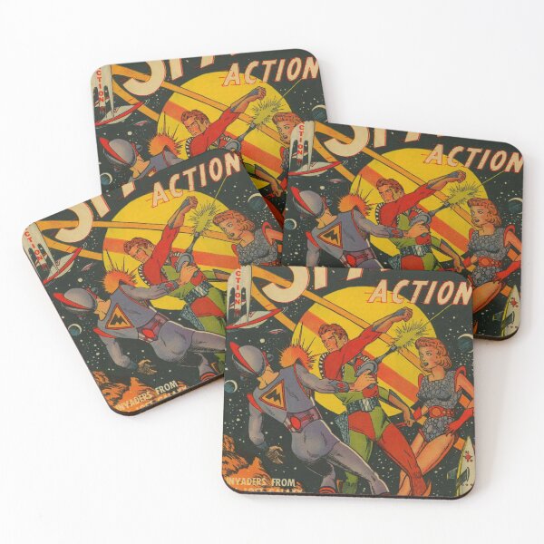 Item preview, -Space action golden era Science-fiction comic book designed and sold by beachcamper.