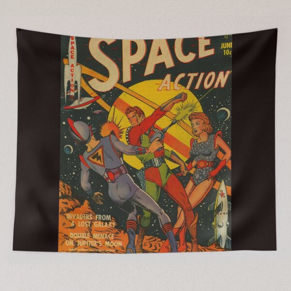Item preview, -Space action golden era Science-fiction comic book designed and sold by beachcamper.