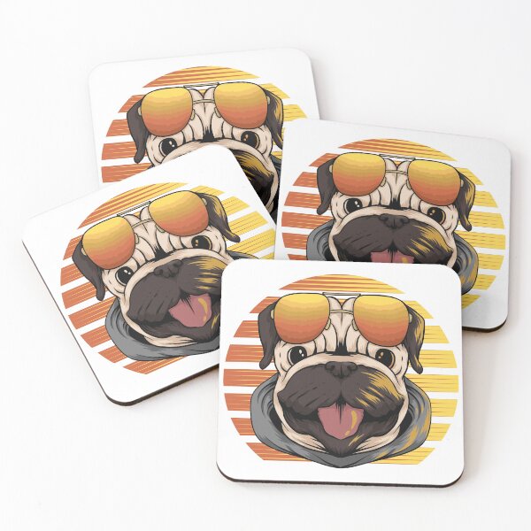 Item preview,  Sunset Pug with sunglasses designed and sold by Emil1993.