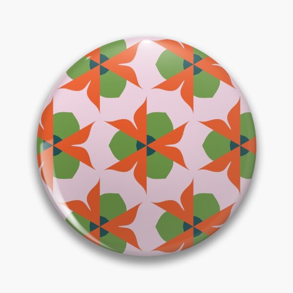 Artikelvorschau, Super Bright and Colorful Geometric Seamless Pattern in Green, White, Orange, and Pink entworfen und verkauft von cozycaroline.