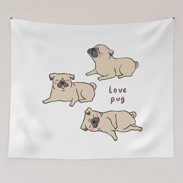 Item preview, Pug with different moods designed and sold by Emil1993.