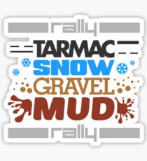 Rally – tarmac snow gravel mud (4) Sticker