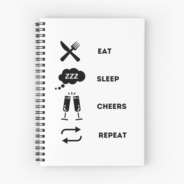 Item preview, Eat Sleep Cheers Repeat designed and sold by LenysEcoHome.