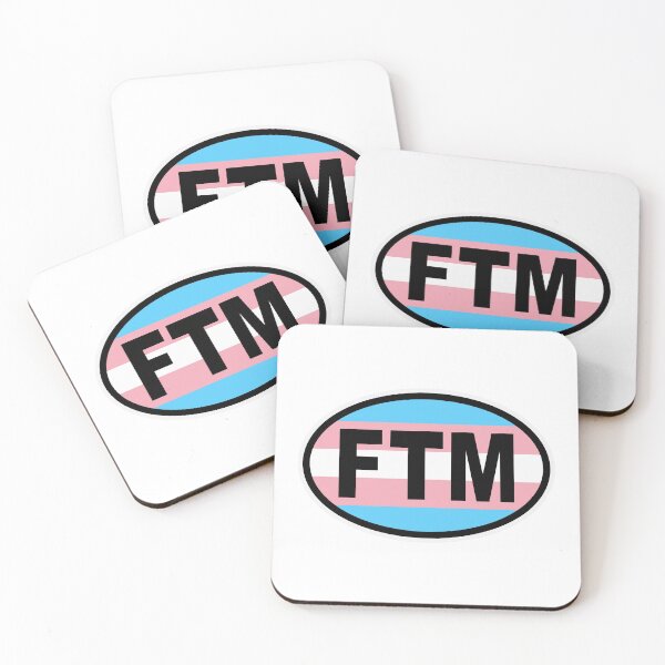 Item preview, Trans Transgender Flag FTM Female to Male Oval Bumper Sticker designed and sold by cangurojoe.