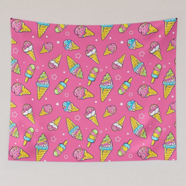 Item preview, Ice cream and Cones Pattern designed and sold by PosterpartyCo.