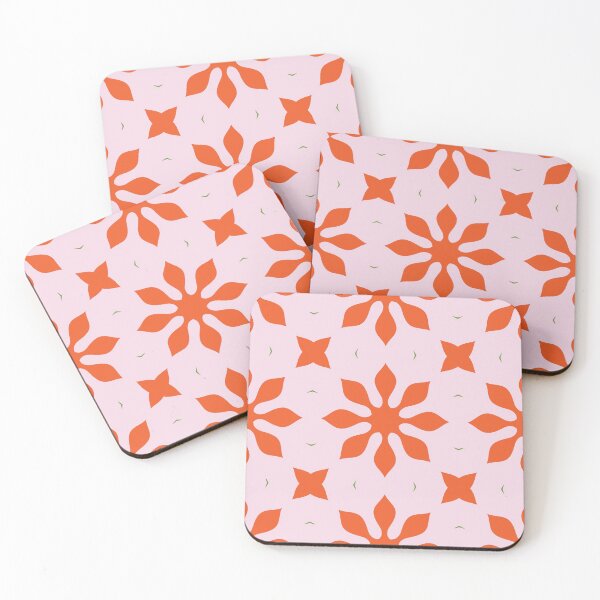 Aperçu de l'œuvre Super Bright and Colorful Geometric Seamless Pattern in Orange, Pink and Green créée et vendue par cozycaroline.