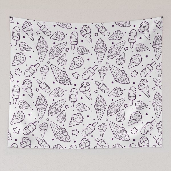Item preview, Ice cream and Cones Pattern designed and sold by PosterpartyCo.