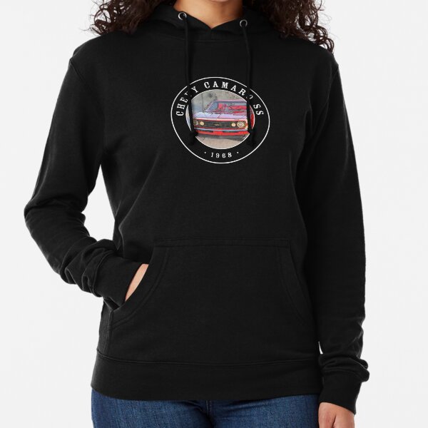 S-2XL 1970 Chevy Camaro Women's Wide Neck Sweatshirt Black