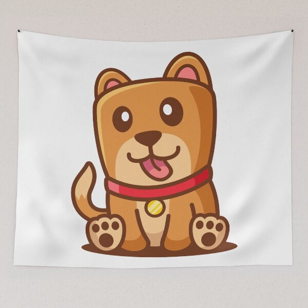 Item preview, Cute Dog Sit Down designed and sold by Red_Stickers.