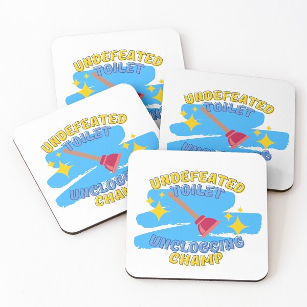 Item preview, Undefeated Toilet Unclogging Champ Blue - Dad Gifts, Mom Gifts, Funny bathroom humour designed and sold by Teetee94.
