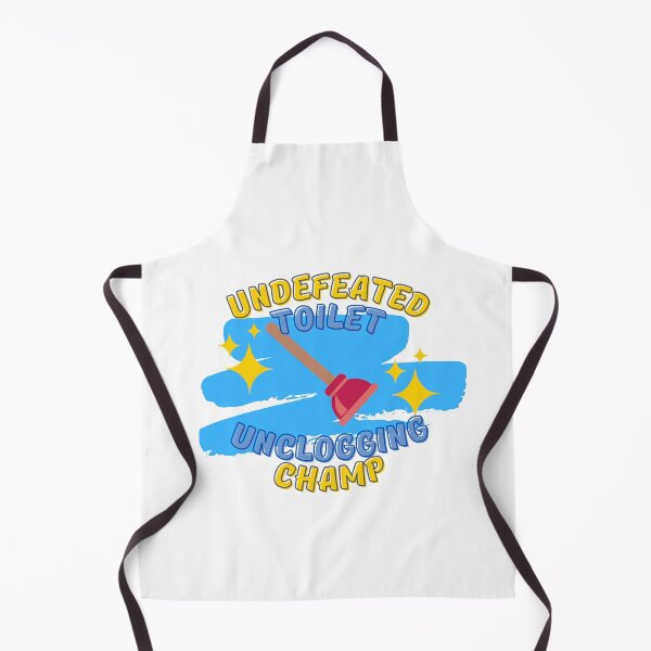 Item preview, Undefeated Toilet Unclogging Champ Blue - Dad Gifts, Mom Gifts, Funny bathroom humour designed and sold by Teetee94.
