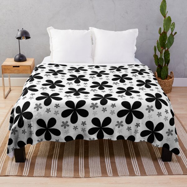 Item preview, Black and grey florals designed and sold by Demask.