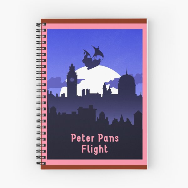 Item preview, Peter Pan's Flight Full Moon - Minimalist Travel Style - Theme Park Art designed and sold by MainStreetStudo.