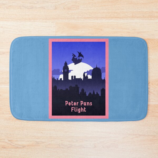 Item preview, Peter Pan's Flight Full Moon - Minimalist Travel Style - Theme Park Art designed and sold by MainStreetStudo.