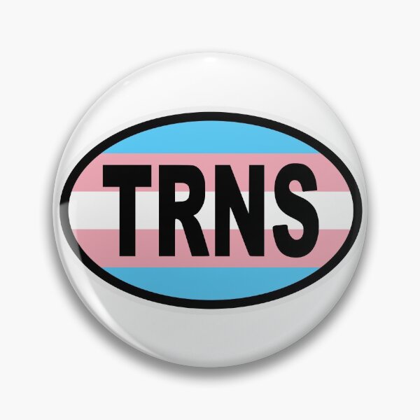 Item preview, Trans Transgender Flag MTF FTM Female Male Oval Bumper Sticker designed and sold by cangurojoe.