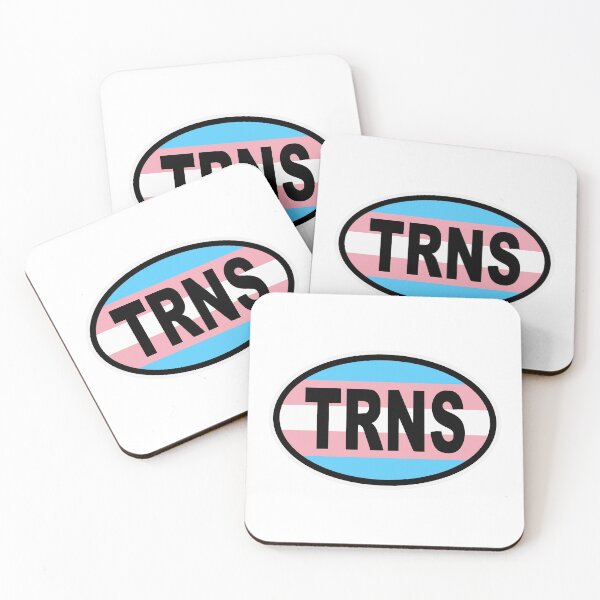 Item preview, Trans Transgender Flag MTF FTM Female Male Oval Bumper Sticker designed and sold by cangurojoe.