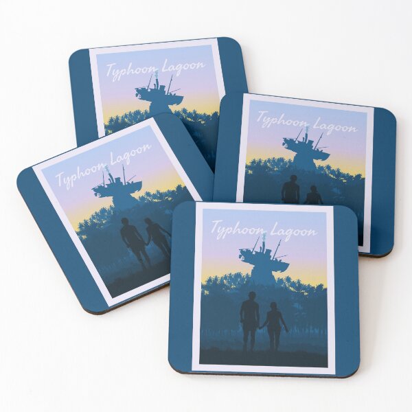 Item preview, Typhoon Lagoon - Minimalist Travel Style - Theme Park Art designed and sold by MainStreetStudo.