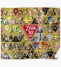 Zelda Series 30th Anniversary Poster