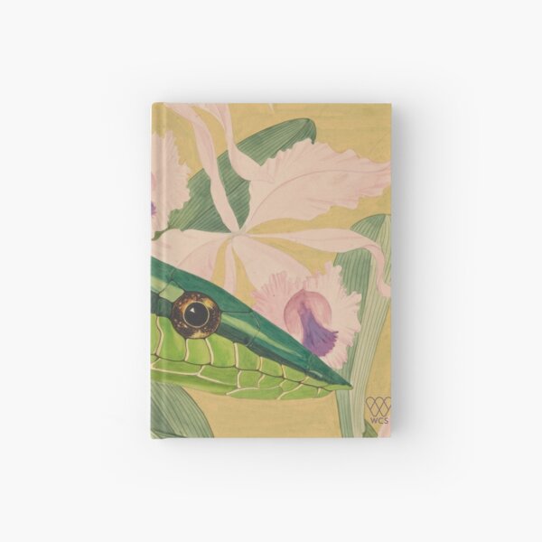 Green Vine Snake Hardcover Journal