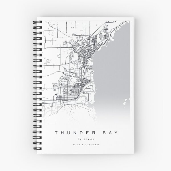 Item preview, Thunder Bay, Ontario, Canada Map Poster designed and sold by TheZenSprout.