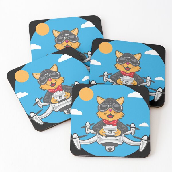 Item preview, Cat Drone Pilot designed and sold by Red_Stickers.