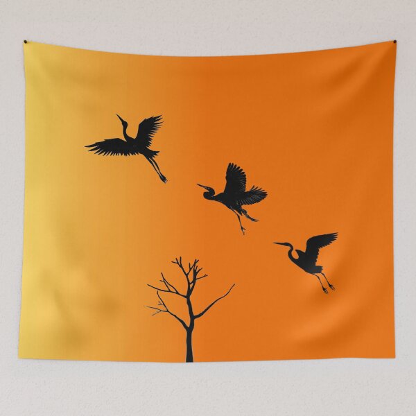 Item preview,  BIRDS TREE SILHOUETTE SCENERY designed and sold by samArtline.
