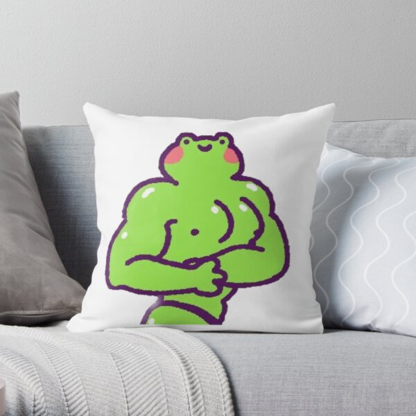 18x18 Multicolor Frog Mommy Frog Mom Cute Froggy Lovers Womens Throw Pillow