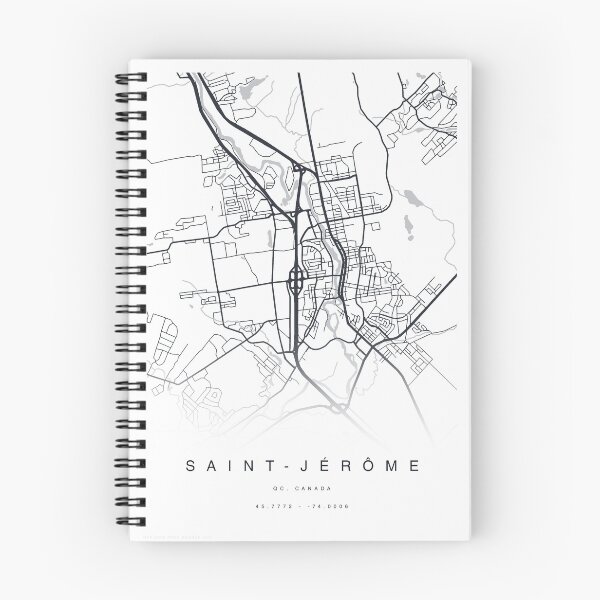 Item preview, Saint-Jérôme, Quebec, Canada Map Poster designed and sold by TheZenSprout.