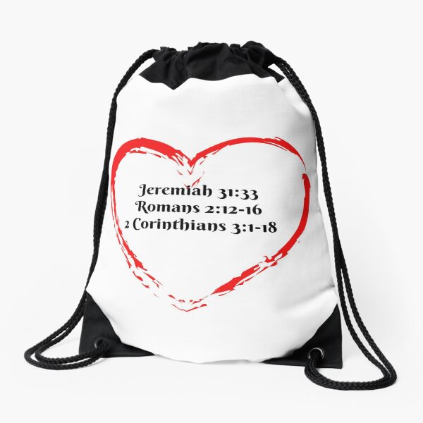 Heart To Obey - Christian Drawstring Bag
