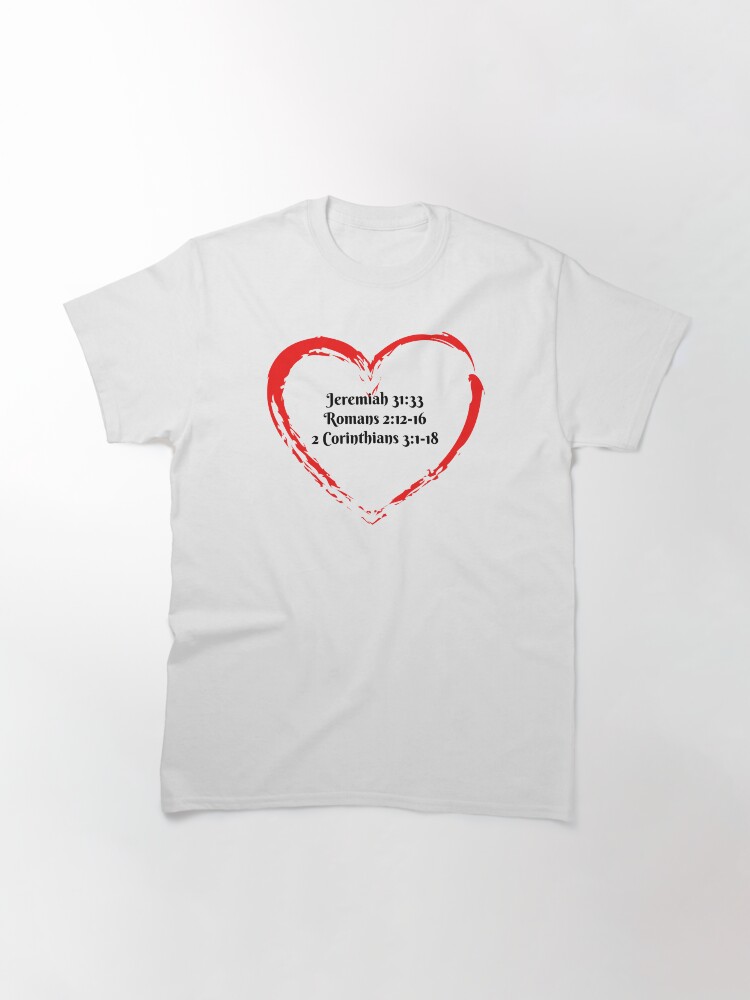 Thumbnail 3 of 7, Classic T-Shirt, Heart To Obey - Christian designed and sold by 1thes416.