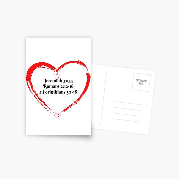 Heart To Obey - Christian Postcard