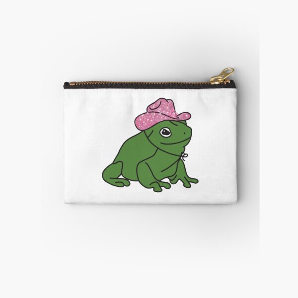 Item preview, pink sparkly cowboy hat frog designed and sold by savrh.