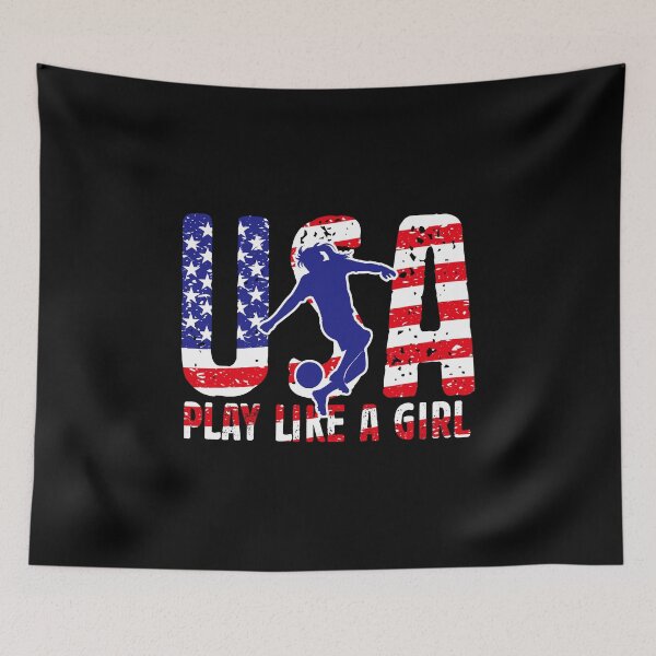 Item preview, Play Like Girl USA Flag Football Team designed and sold by Urlan.