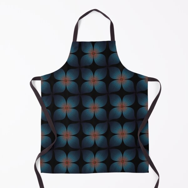 Item preview, Dark Blue Flower Tangle Pattern designed and sold by Elvira Draat.