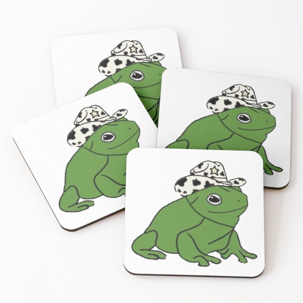 Item preview, cowprint cowboy hat frog designed and sold by savrh.