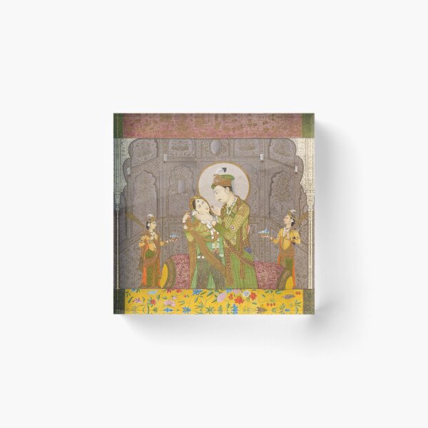 Item preview, A Prince and His Consort  designed and sold by HinduArtGallery.