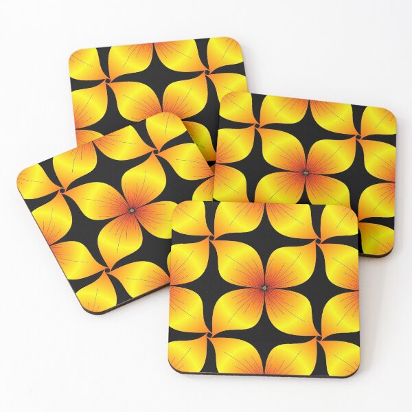 Item preview, Golden Flower Tangle Pattern designed and sold by Elvira Draat.